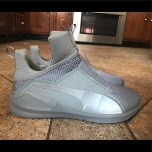 Size 10 grey Puma Fierce sneakers (worn once)